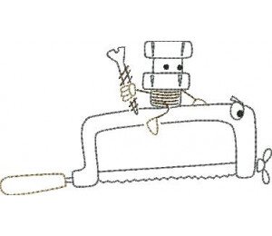 Stickserie - Ritter Schraube Doodle 7